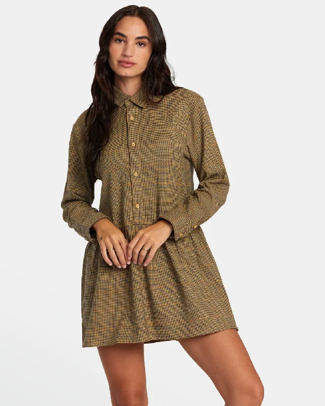 Woman Clothing Not Today Mini Dress - Tan