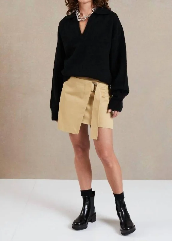Must-Have Styles Peyton Mini Skirt In Sand