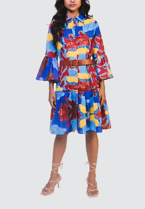 Flash Discount Portobello Pleated Dress
