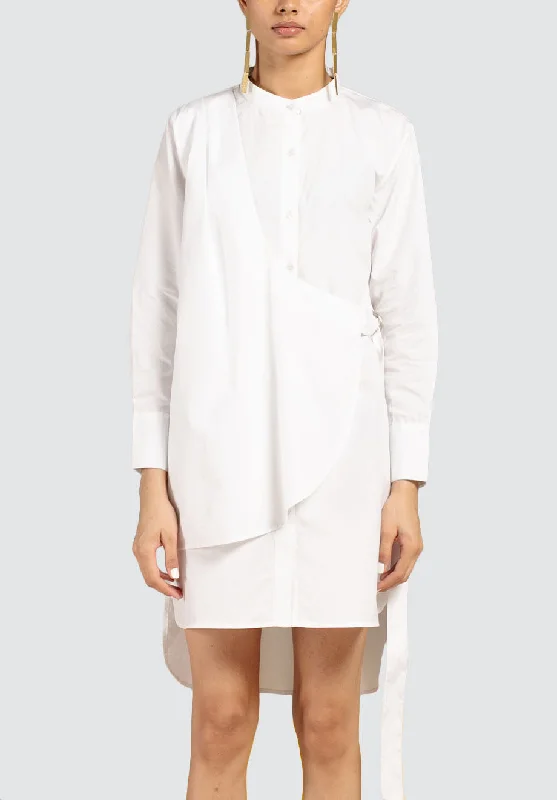 Women Clothing Serena Shirt Dress | White