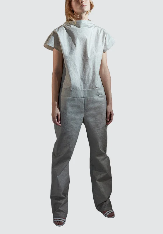 Women's Evening Wear for Special Occasions Shakti Kush Jumpsuit | Grey Ash Beige