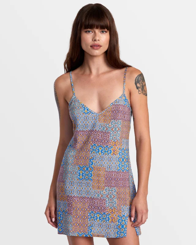 Extreme Clearance Deals Slip Up Mini Dress - Federal Blue