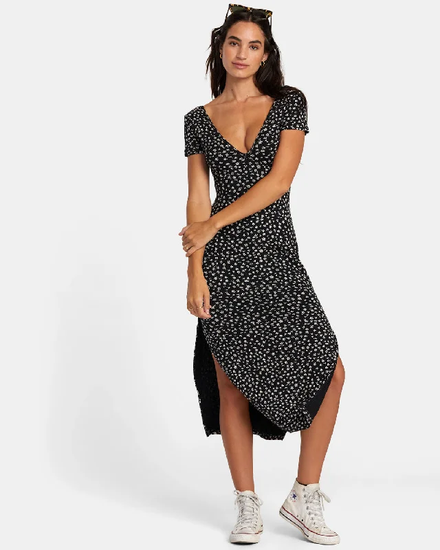 Women's Evening Wear Smitten Midi Dress - RVCA Black