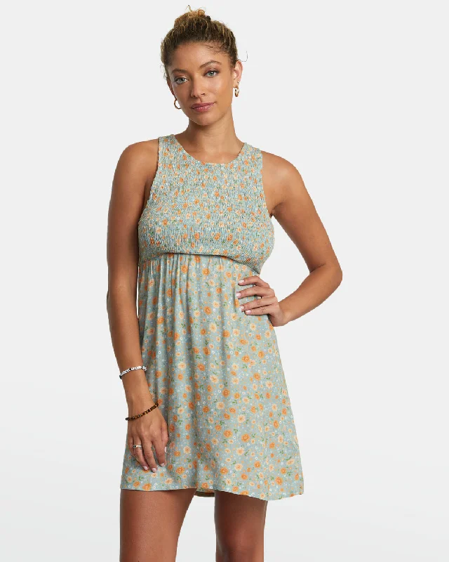 Casual Fashion for Women Trigger Mini Dress - Shale