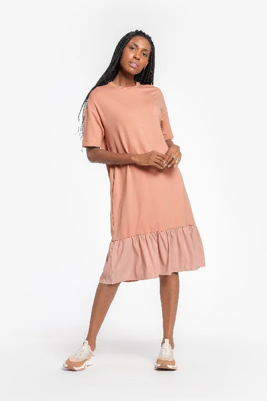Vintage Women's Fashion Urban Style Midi Dress