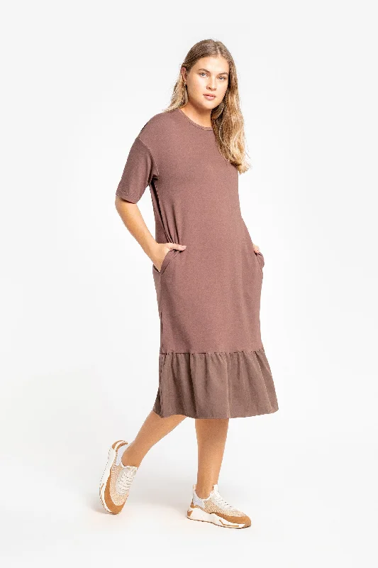 Casual Outfit For Women Urban Style Midi Dress