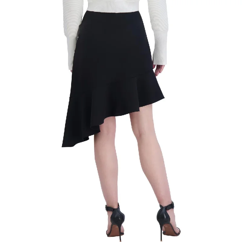 Everyday Fashion Womens Crepe Ruffled Asymmetrical Skirt