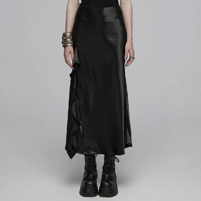 Everyday Wear Women's Gothic Ruffled Fishtail Skirt