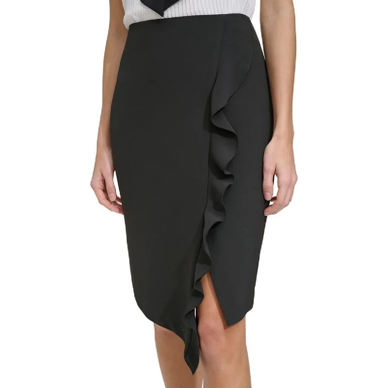 Chic & Cozy Apparel Womens Pencil Skirt Asymmetrical