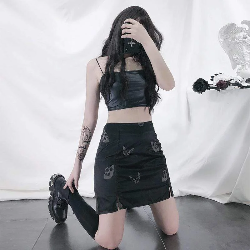 Premium Style Women's Reflective Butterfly Pattern Butt-hugging Skirts