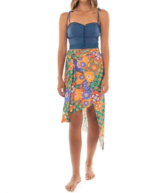 Exclusive Sale Zen Skirt In Multi-Colored