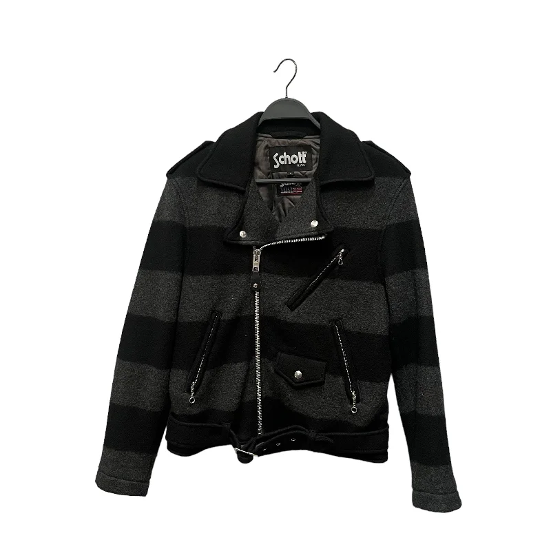 Elegant Women's Clothing Schott/Riders Jkt (W)/L/Stripe/Wool/GRY/
