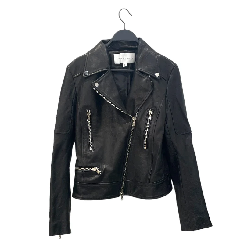 Women's Clothing Outfit Set VERONICA BEARD/Leather Jkt/6/Leather/BLK/Embroidered Eagle Jacket