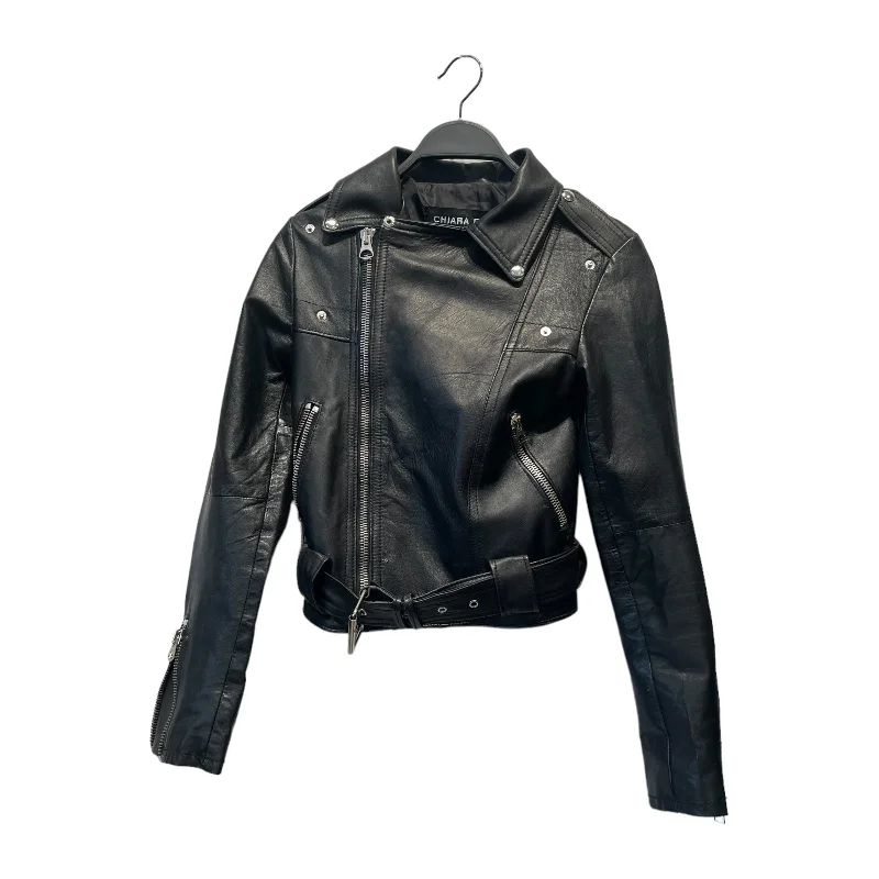 Women's Effortless Casual Outfit CHIARA FERRAGNI/Leather Jkt/40/Leather/BLK/