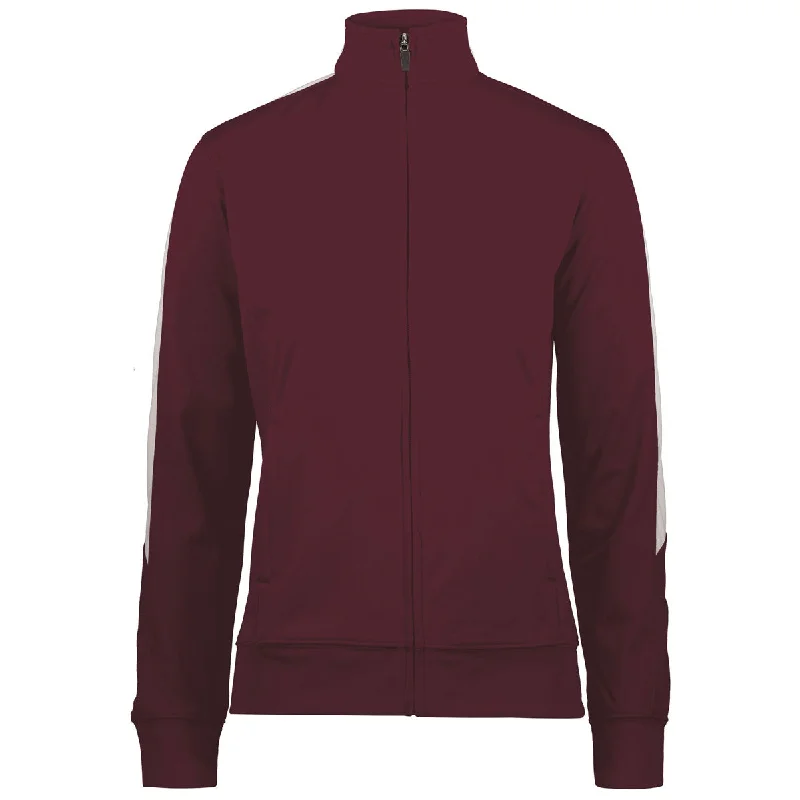 Trendy Online Boutiques Augusta Women's Maroon/White Medalist Jacket 2.0