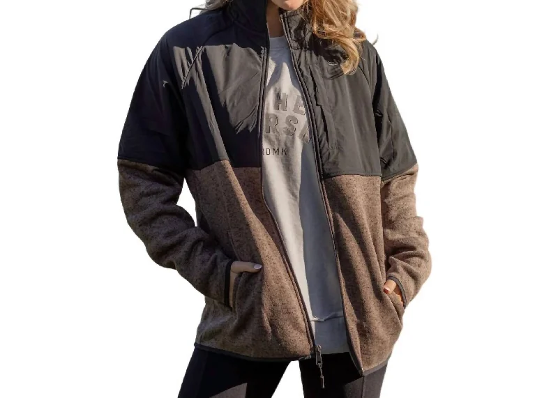 Plus-Size Women's Garments Billings Fieldtec Classic Jacket In Burnt Taupe