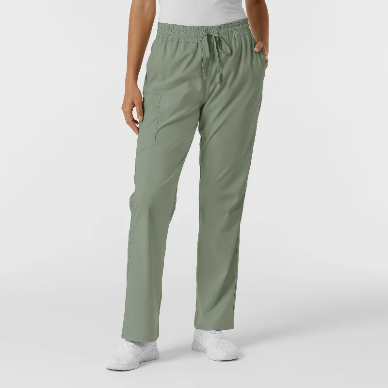 Affordable Women's Attire Boundless Women's Bootcut Scrub Pant - Sage