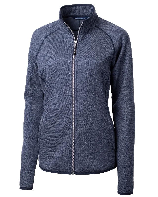 Clothing Sales Cutter & Buck Mainsail Sweater-Knit Womens Full Zip Jacket