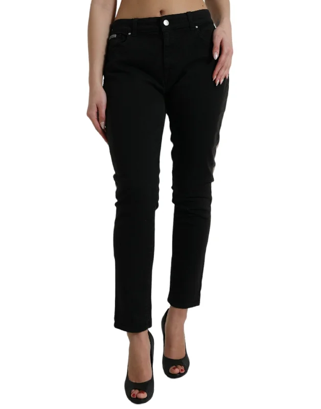 Fashion Forward Dolce & Gabbana   Two Tone blue Logo Skinny Women's Jeans