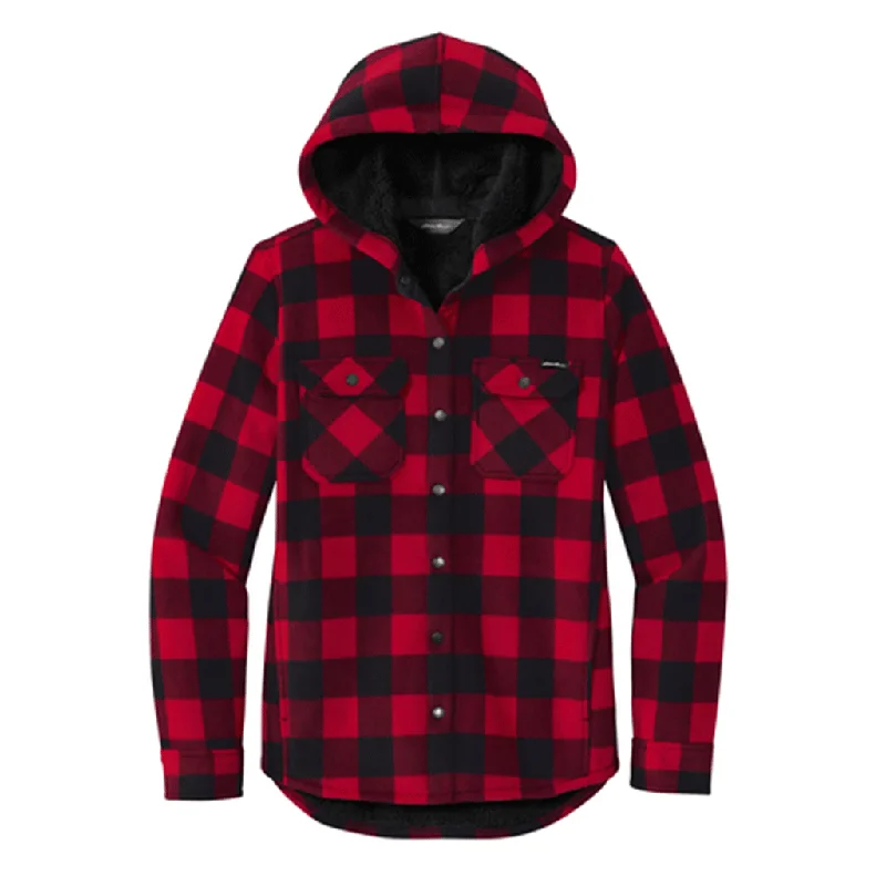 Casual Dresses for Women Eddie Bauer Women's Radish/Black Woodland Shirt Jac