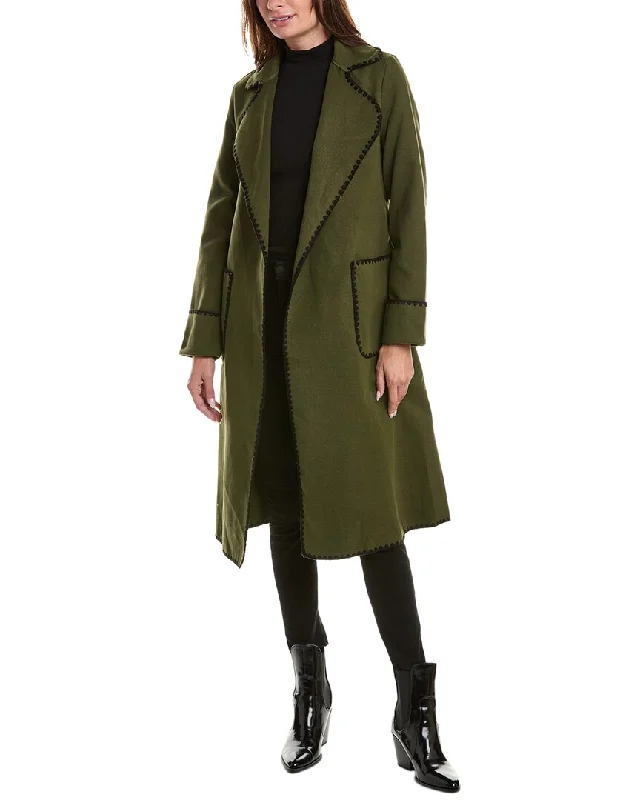 Free Spirited Fashion Femme Society Trench Coat