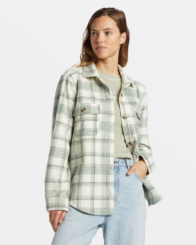 Women's Floral Print Outfit Forge Fleece Flannel - Treehugger