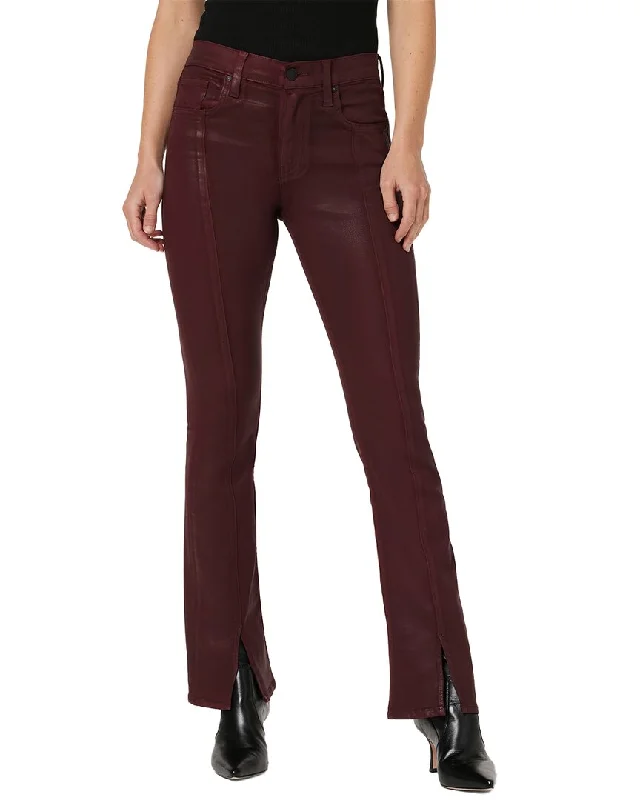 Women's Clothing Boutique HUDSON Jeans Barbara Coated Bordeaux Bootcut Jean