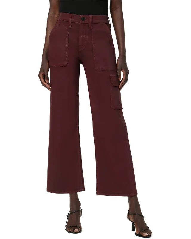 Boutique Dress Online HUDSON Jeans Rosie Coated Bordeaux Wide Leg Jean