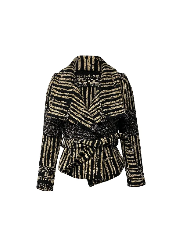 Women's Fashion-Forward Apparel Iro Aska Embroidered Jacket in Multicolor Cotton