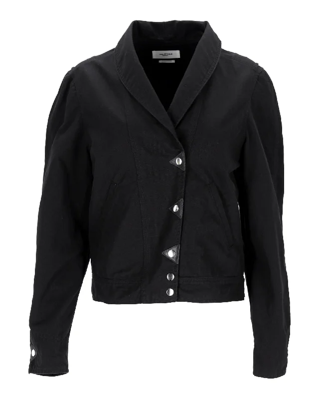 Women's Clothing Online Isabel Marant Etoile Priest Jacket in Black Cotton