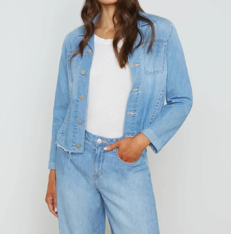 Clothing Sales Janelle Denim Jacket In Havana