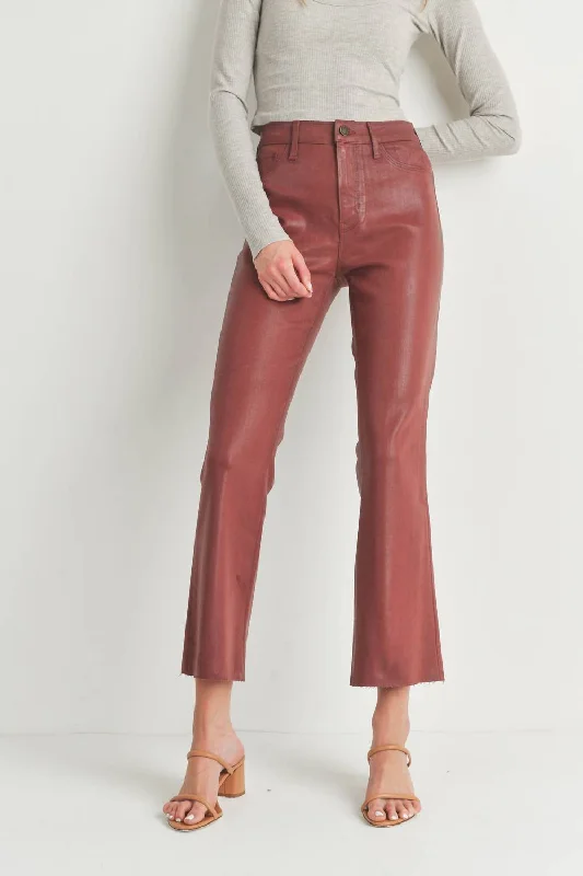 Women's Evening Wear Knox Jeans In Coated Brick