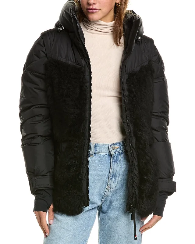 Women's Comfortable Apparel Moncler Ginavelle Wool-Blend Jacket