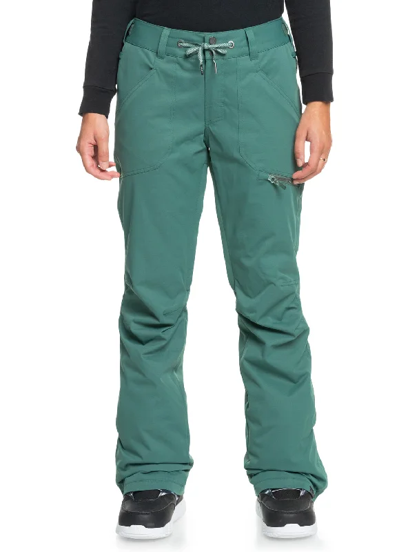 Sophisticated Style Nadia Technical Snow Pants - Dark Forest