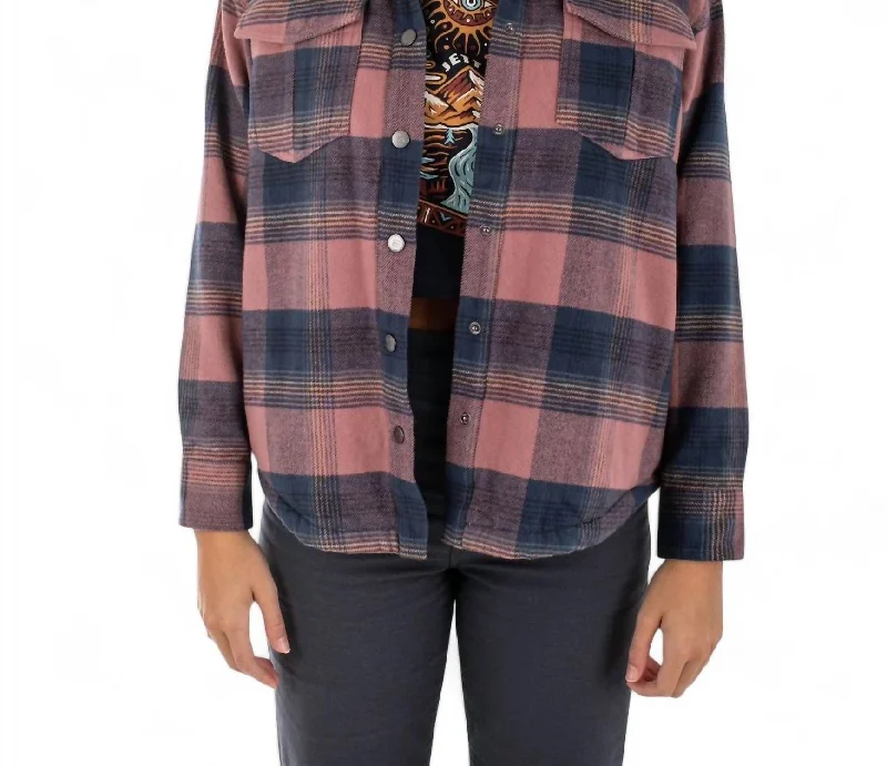 Best Online Women's Boutiques Nivean Flannel Jacket In Mauve