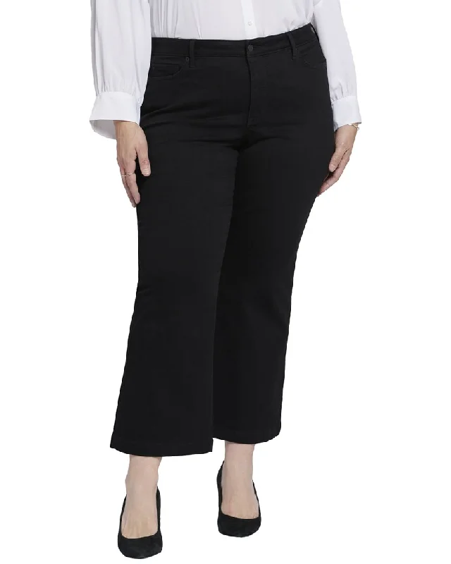 Sophisticated Outfits NYDJ Plus Julia Black Rinse Flare Jean