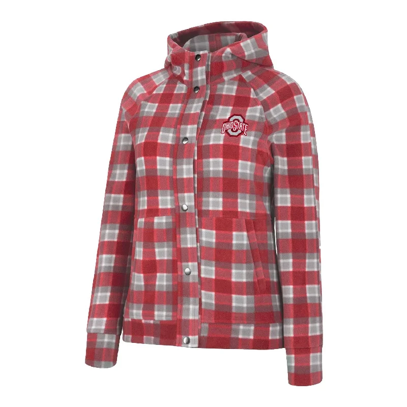 Clothing Sale Ladies Ohio State Buckeyes Boombox Snap Up Jacket