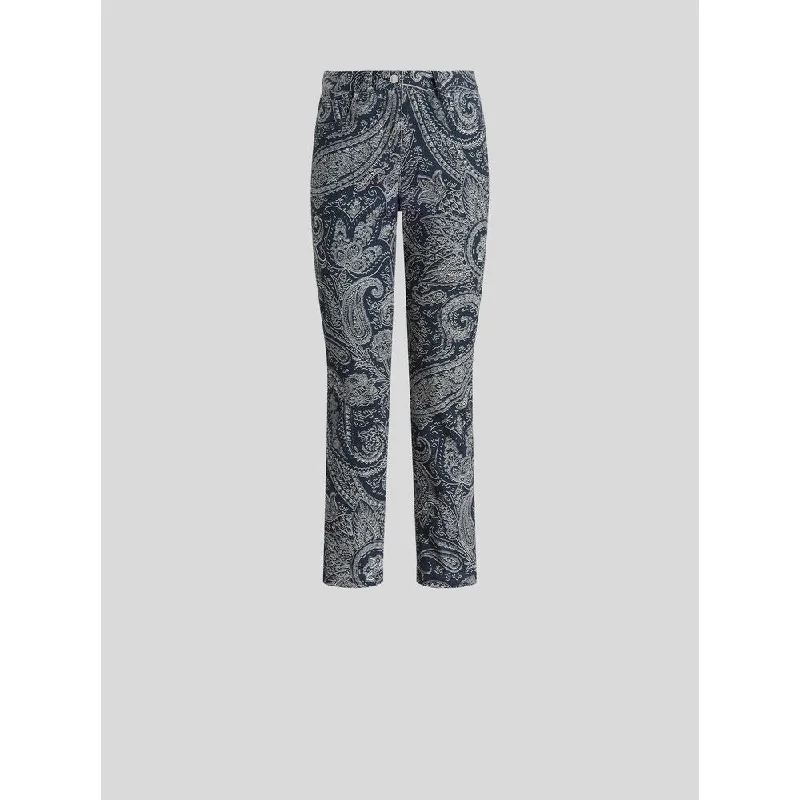 Timeless Women's Outfit Paisley Pattern Jeans