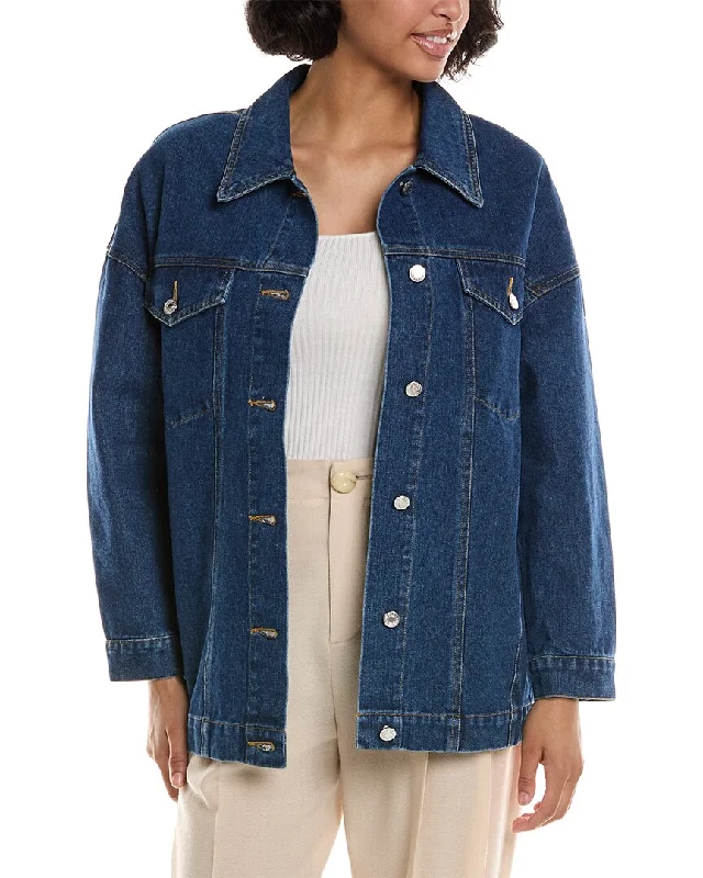 Earthy Tones Pascale La Mode Oversized Denim Jacket