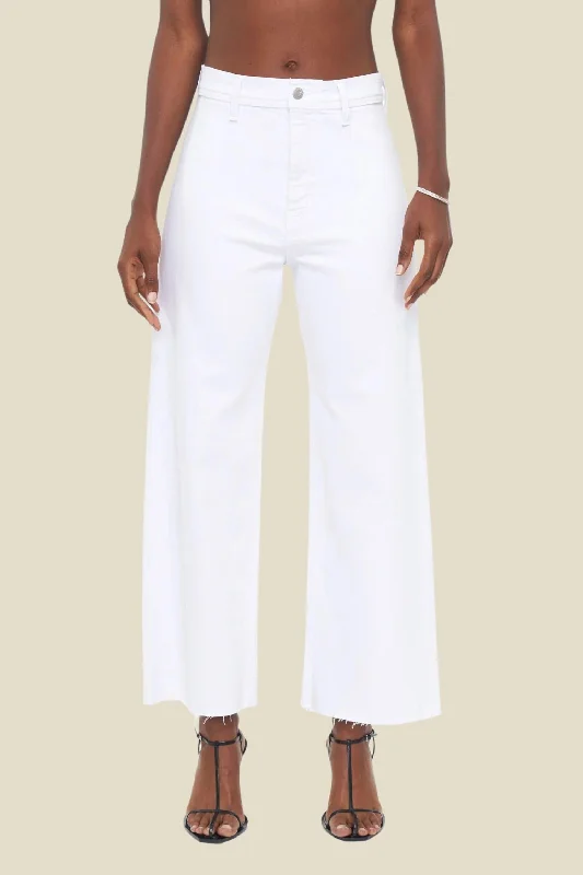 Online Impressions Boutique Penny Wide Leg Pant In Blizzard