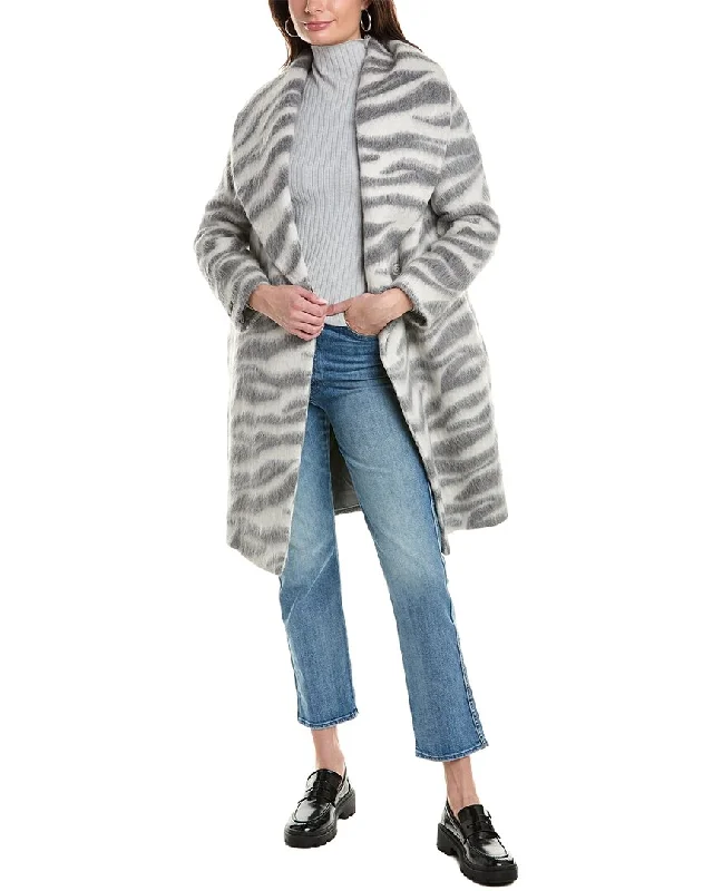 Women's Outerwear for All Weather Conditions Peserico Wool & Alpaca-Blend Coat