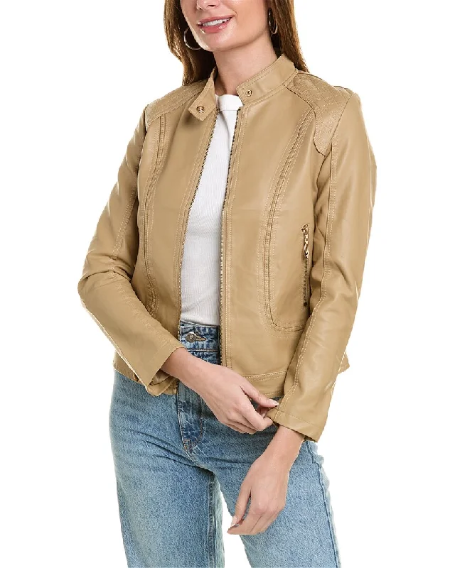 Women's Holiday Outfit RENE LION Moto Jacket
