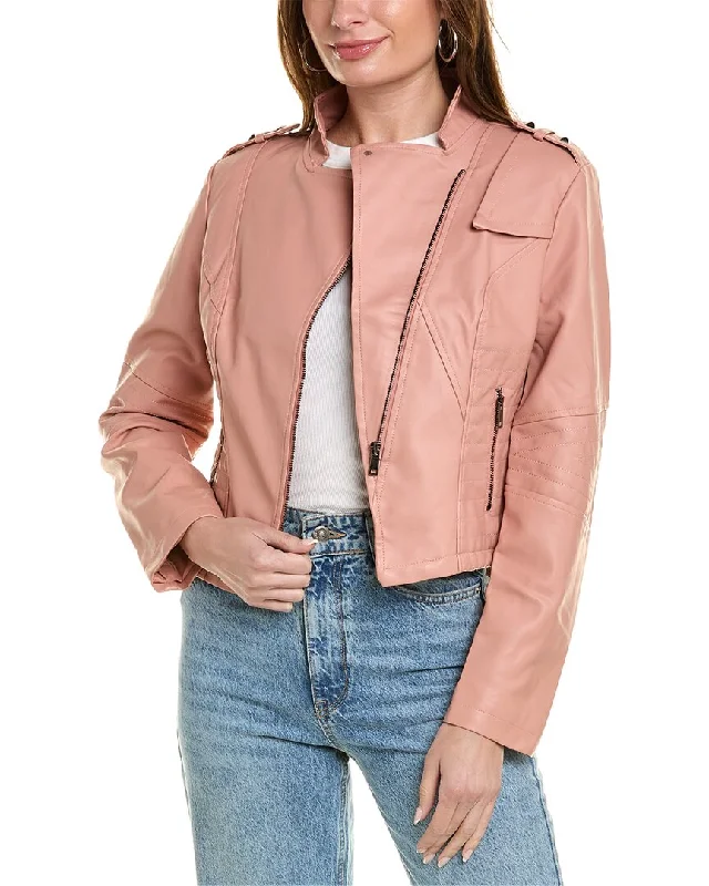 Women's Plus-Size Outfit RENE LION Moto Jacket
