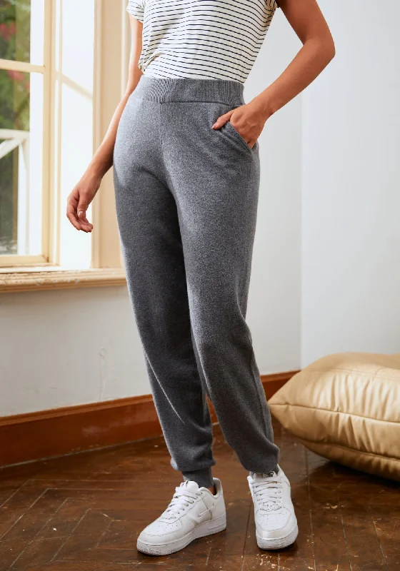 Trendy Outfits For Ladies SoftBlend Cashmere Jogger (Charcoal)