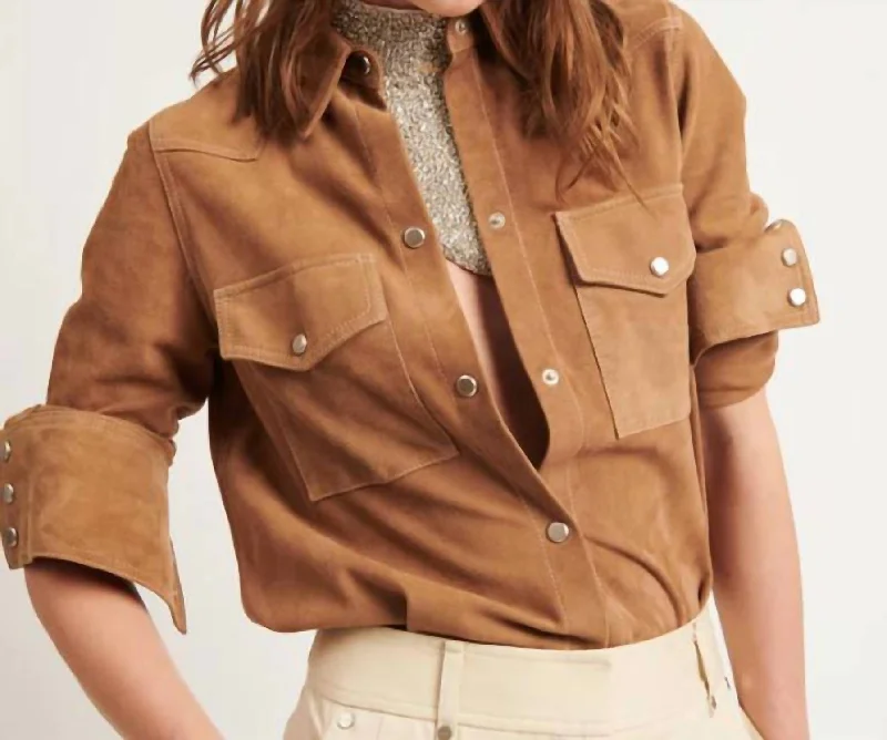 Fashionable Dresses for Women Suede Rancher's Daughter Jacket In Neutrals