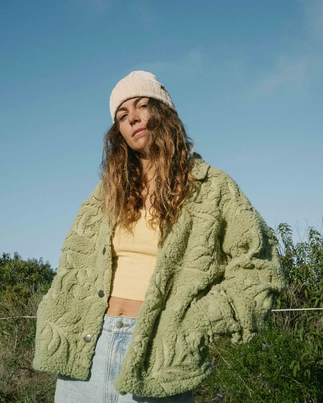 Timeless Women's Outfit Sundown Sherpa Jacket - Avocado