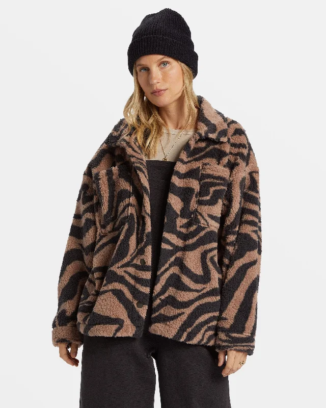 Women's Vacation Attire Sundown Sherpa Jacket - Sweet Earth