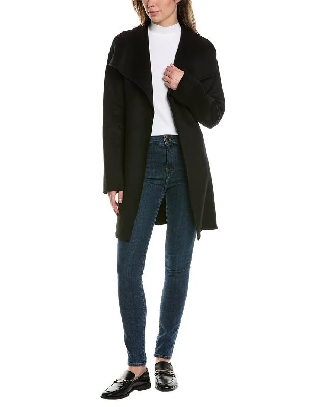 Elegant Fashion Tahari Ella Wool-Blend Overcoat