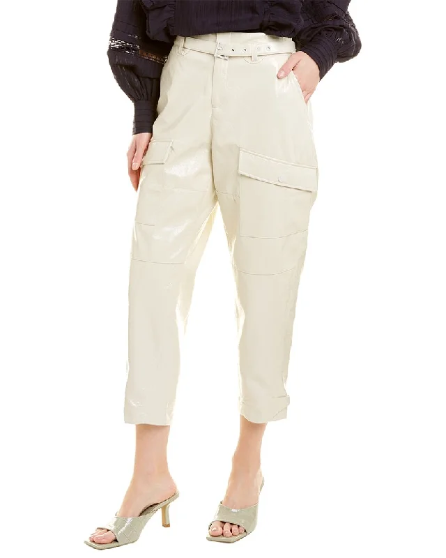 Trendy Street Style Clothing Ted Baker Vinala Barrel Leg Vinyl Trouser