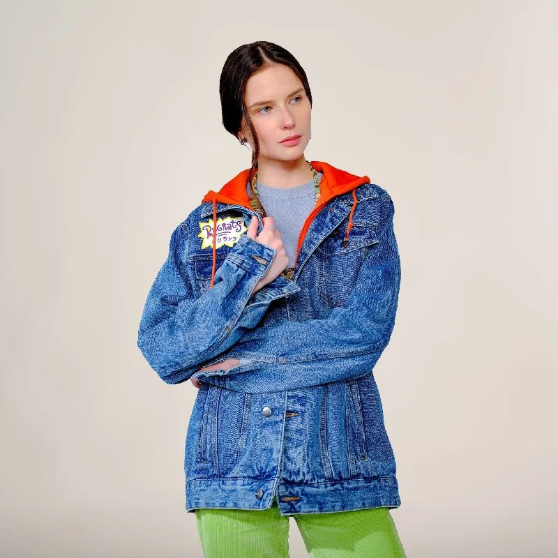 Women's Travel Attire Women's Chucky Hoodie Trucker Oversized Jacket